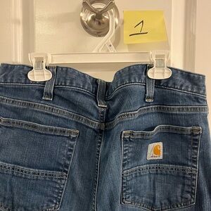 Carhartt Men’s Denim Blue Overalls 35X30